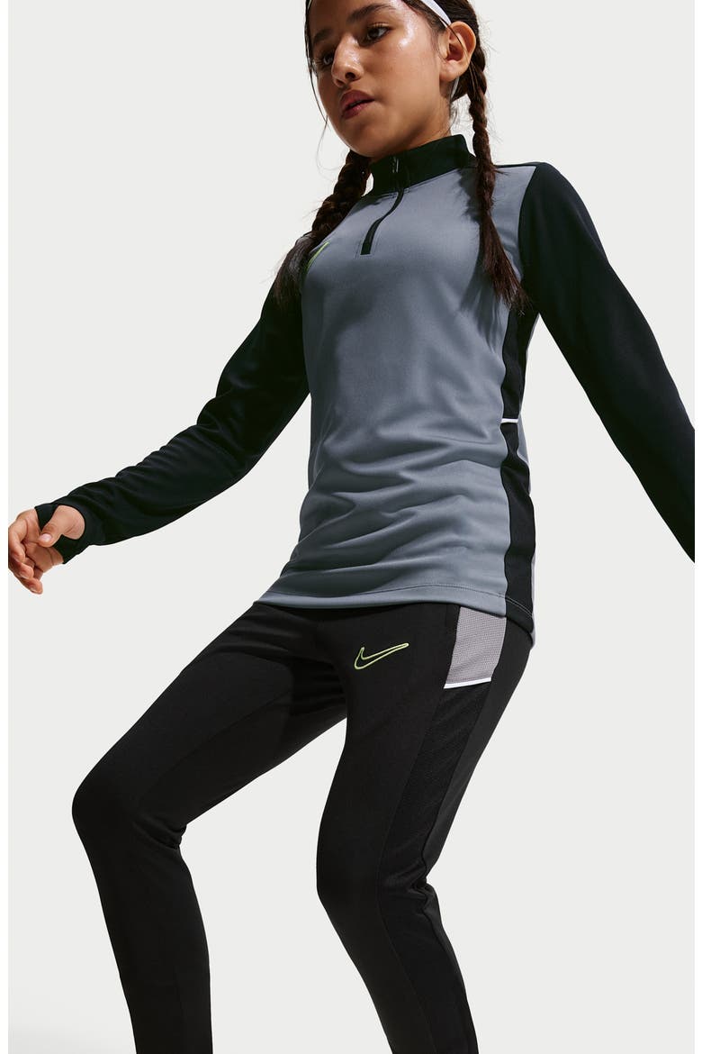 Kids' Academy Dri-FIT Soccer Pants, Alternate, color, BLACK/ GREY/ HOT PUNCH/ VOLT