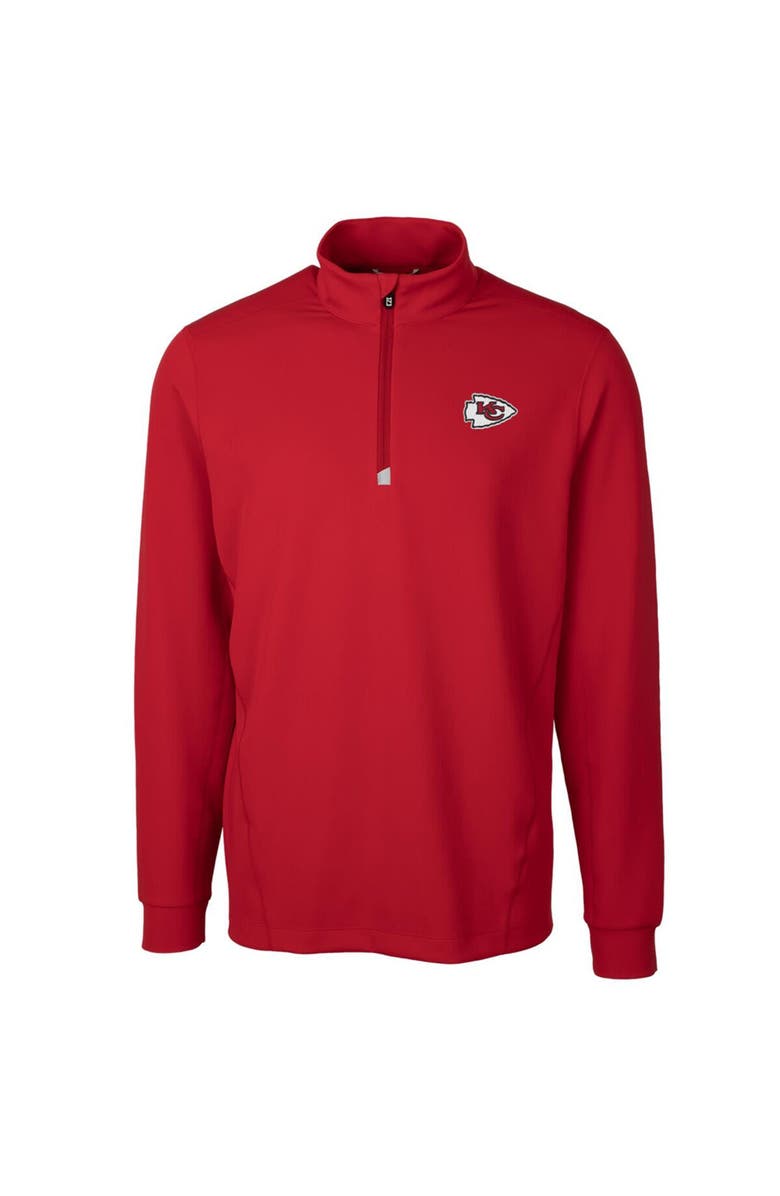 Cutter & Buck Men's Cutter & Buck Red Kansas City Chiefs Traverse Quarter-Zip Pullover Jacket, Main, color, Red