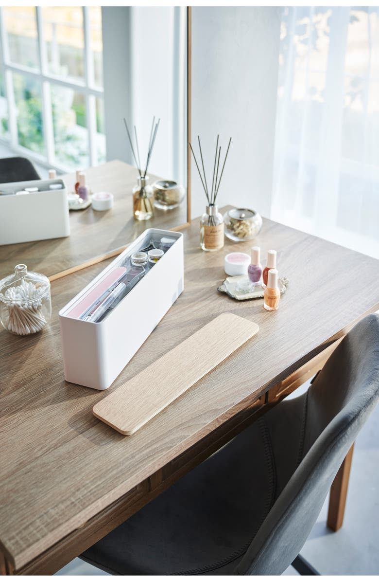 Yamazaki Nail Polish Organizer, Alternate, color, White