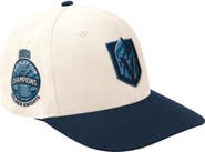 STARTER Men's Starter  Cream/Navy Vegas Golden Knights Blue Wave Classic Adjustable Hat