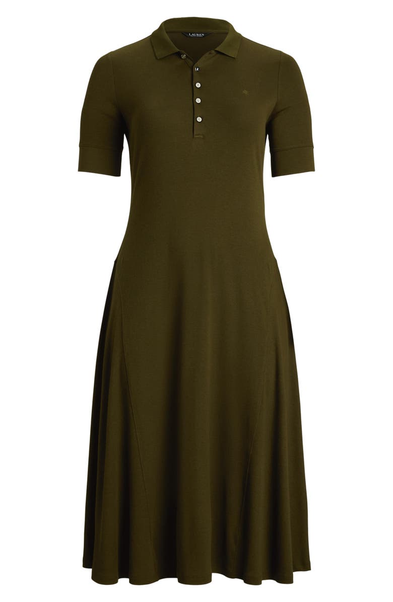 Lauren Ralph Lauren Cotton Blend Midi Dress, Alternate, color,