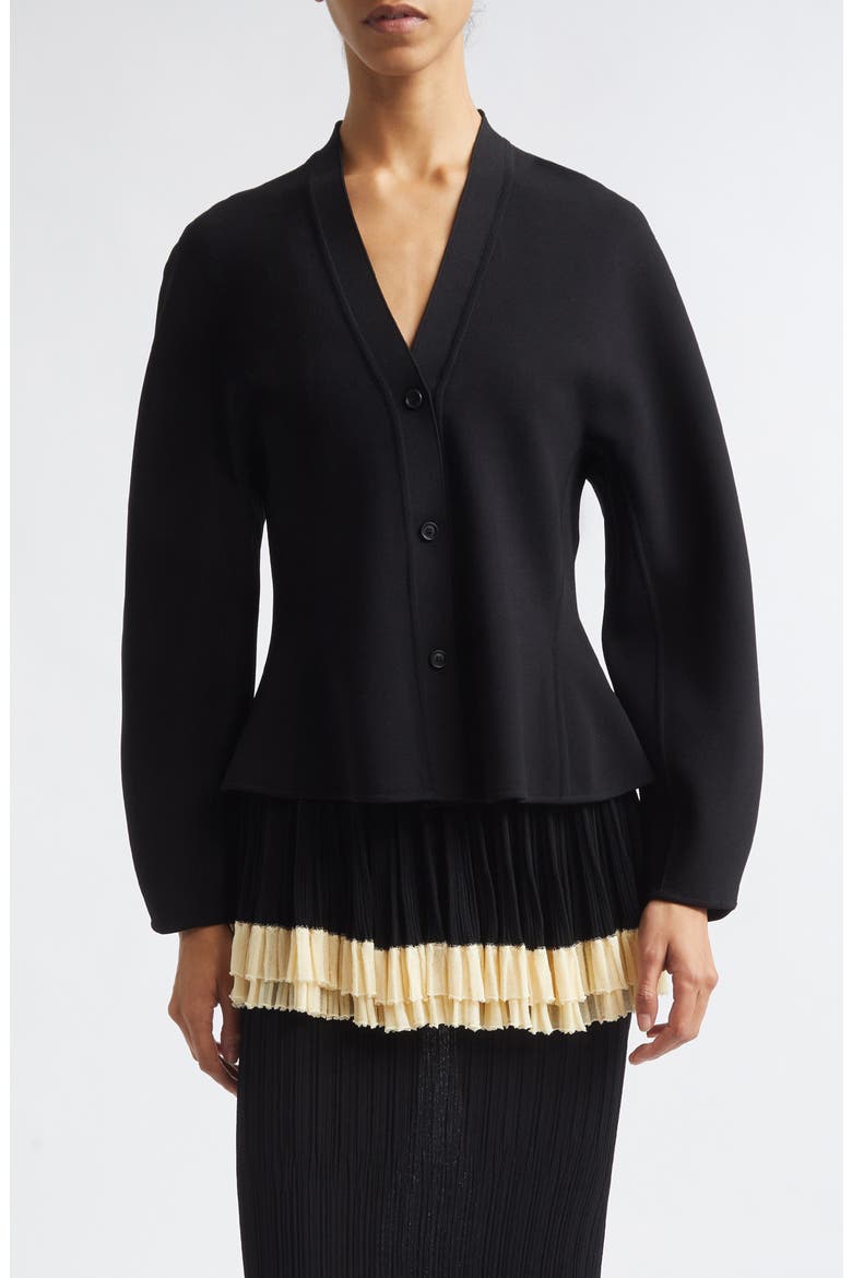 Henry Dolman Sleeve Cardigan, Main, color, BLACK