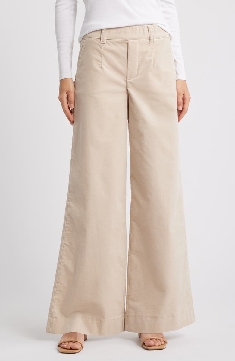 Wit & Wisdom 'Ab'Solution Skyrise Pull-On Wide Leg Twill Pants, Main, color, 