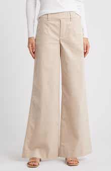 Wit & Wisdom 'Ab'Solution Skyrise Pull-On Wide Leg Twill Pants