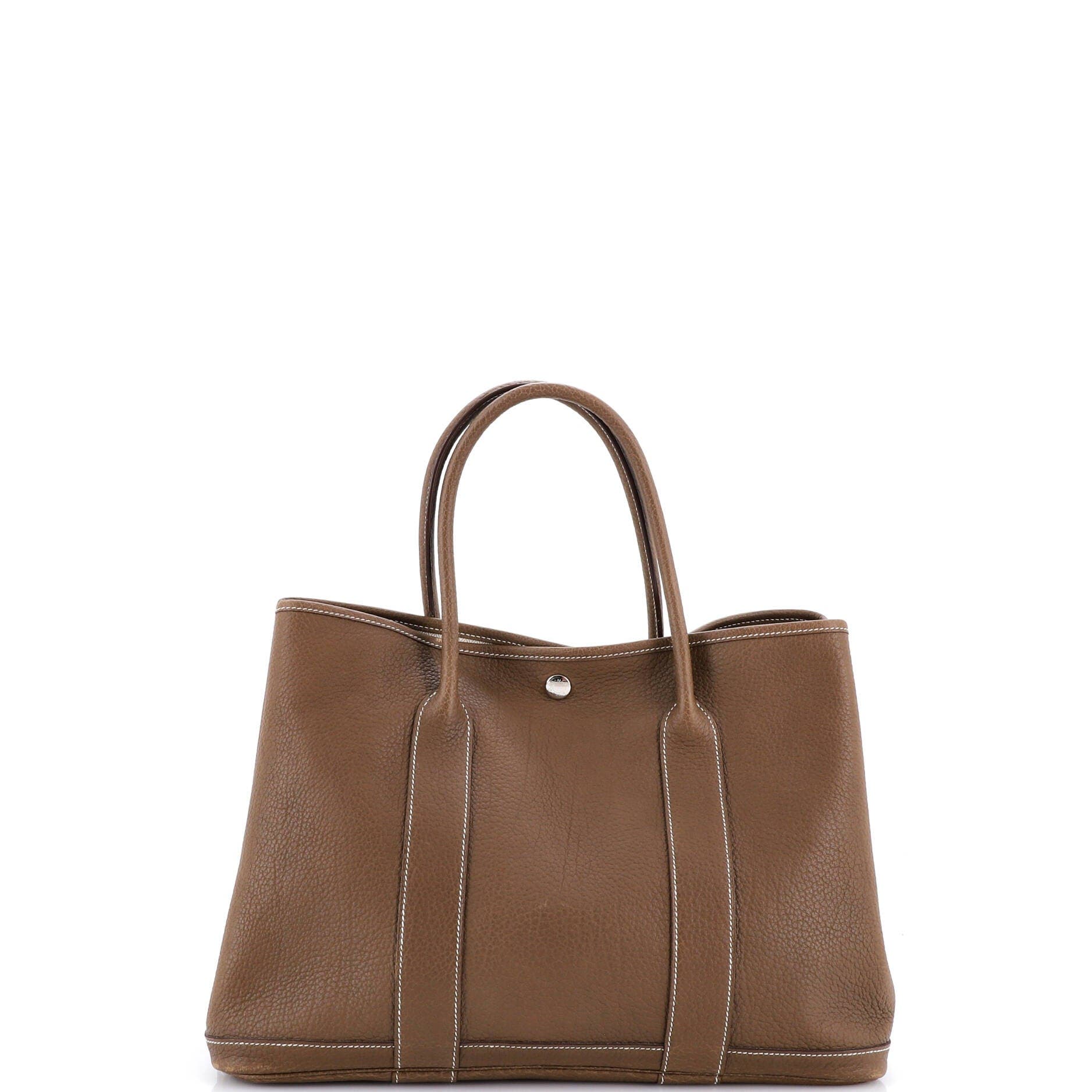 Garden Party Tote Leather 36, Alternate, color, Etoupe