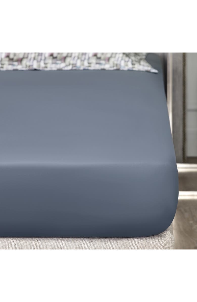 Togas Gilbert Fitted Sheet, Main, color, Blue