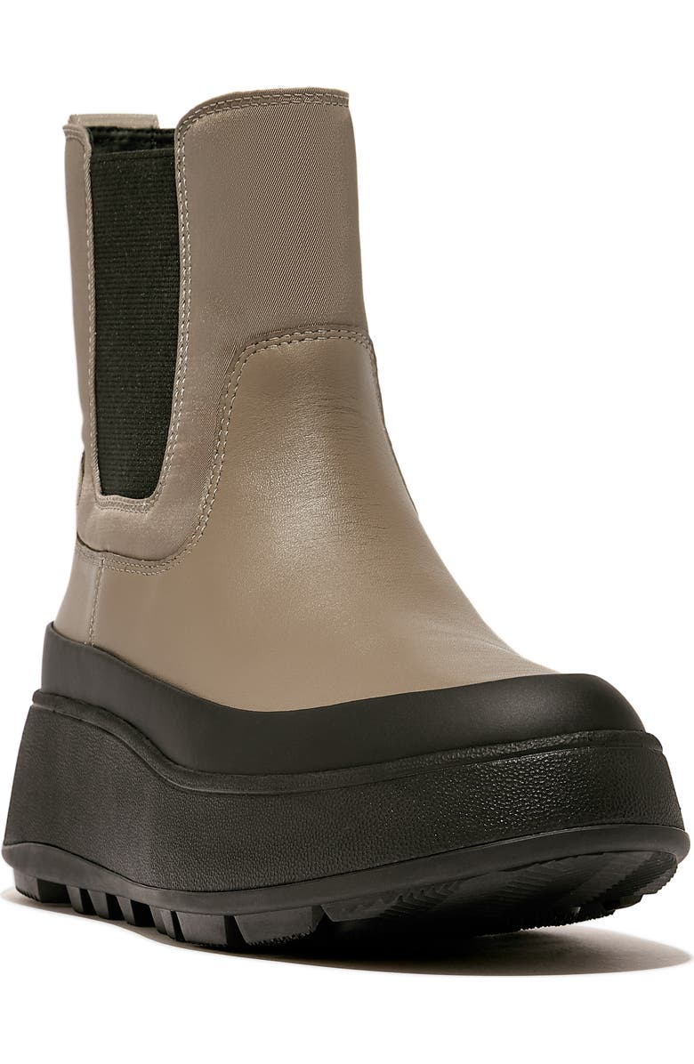 FitFlop F-Mode Water-Resistant Platform Chelsea Boot, Main, color,