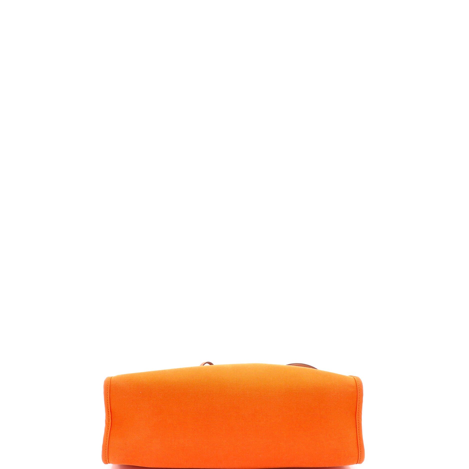 Herbag Zip Leather and Toile 31, Alternate, color, Orange