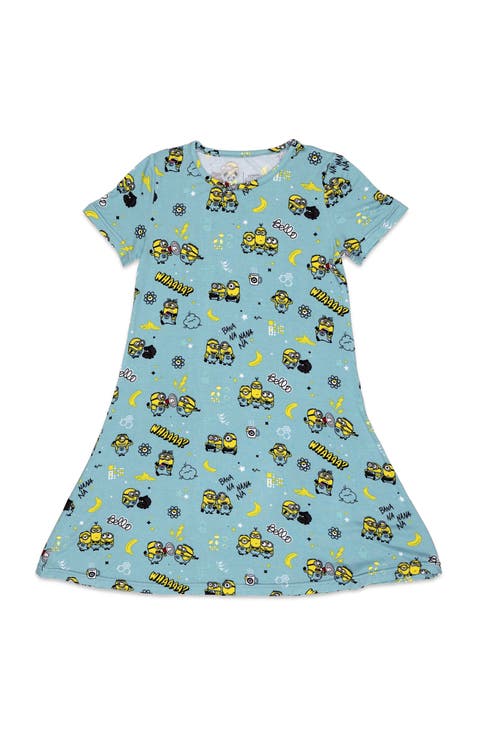 Kids' Minions Bello Banana Short Sleeve Dress