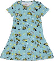 Bellabu Bear Kids' Minions Bello Banana Short Sleeve Dress