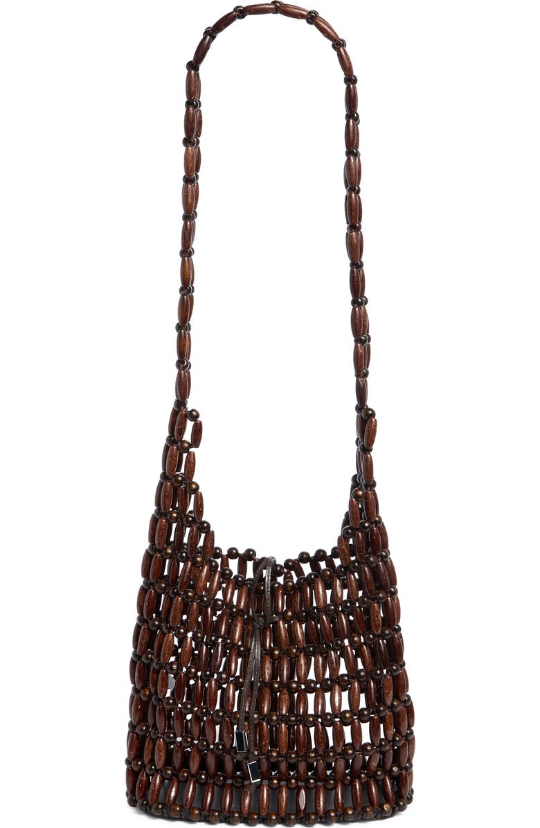 STAUD Coronado Bag, Main, color, Wood Beads