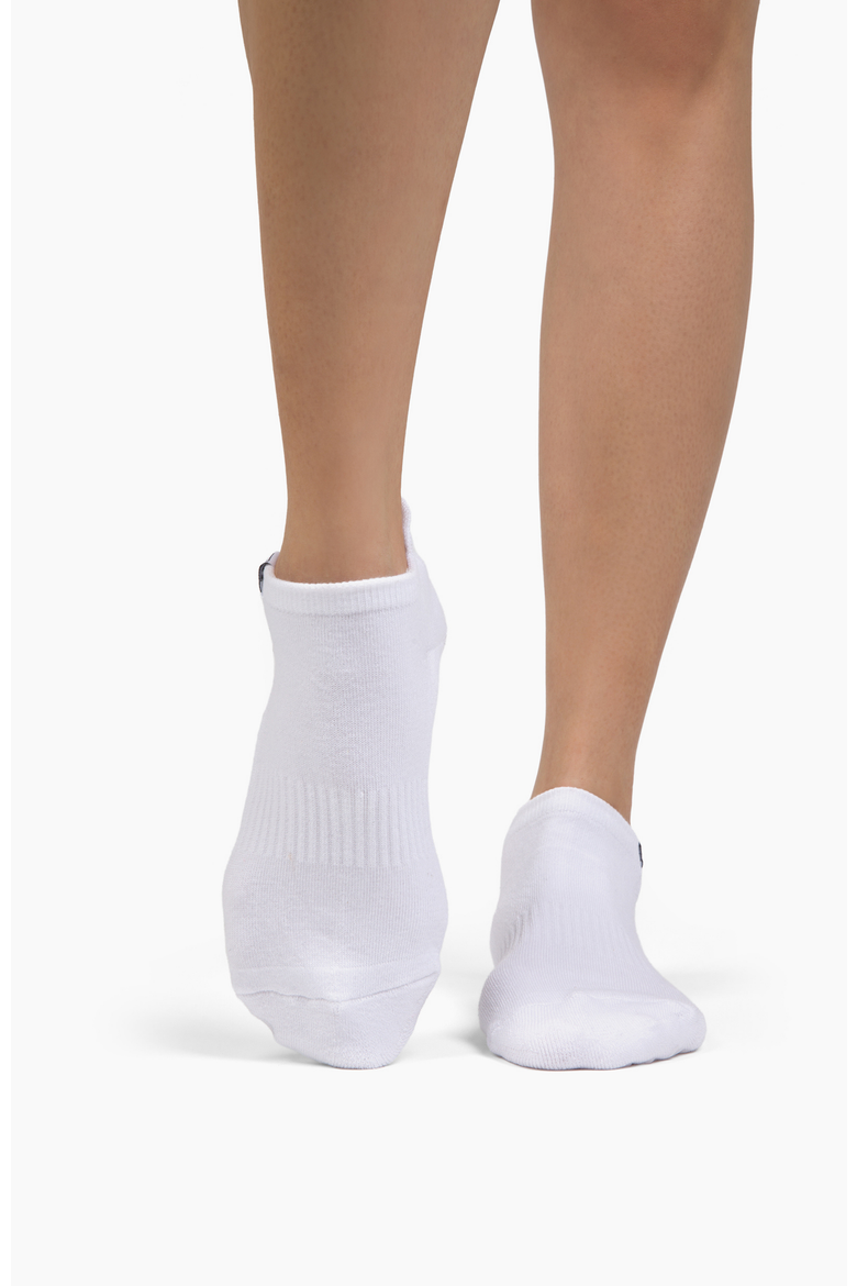 Antimicrobial Grip Sock- White Ankle with Clear Grip - 2 Pack, Alternate, color, White