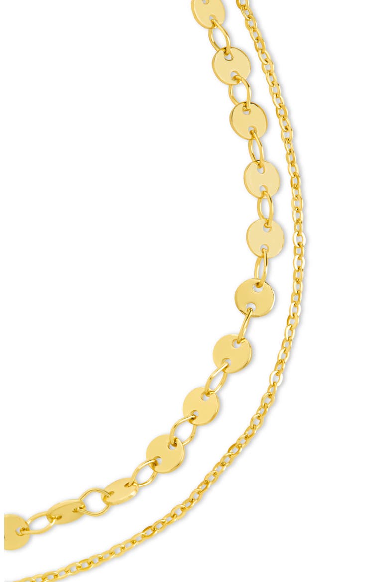 Eliana Layered Disc Chain Anklet, Alternate, color, GOLD