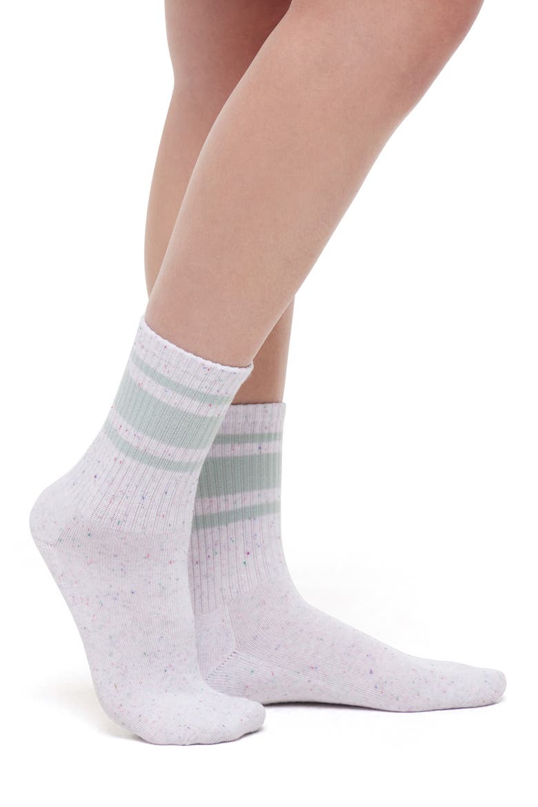 Nadine Sweatshirt, Shorts & Socks Set, Alternate, color, GRAY MIST/BLACK/WHITE
