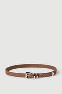 Brunello Cucinelli Reversed calfskin belt with chevron design
