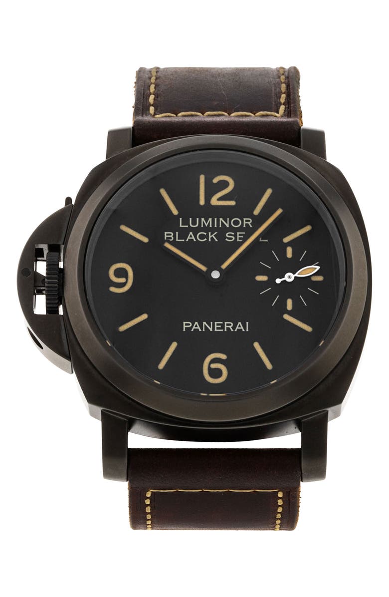 Watchfinder & Co. Panerai Preowned 2016 Luminor 8 Days PAM00786 - 8 DAYS SET Leather Strap Watch, 44mm, Alternate, color, White