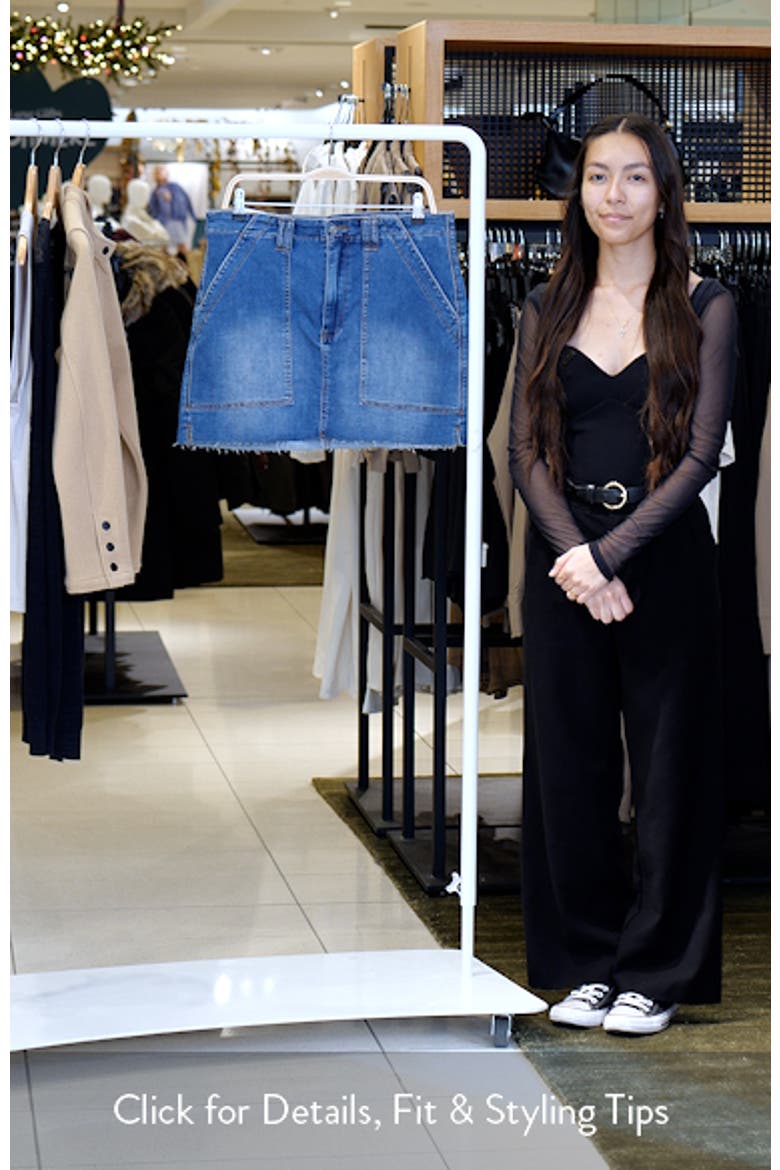 Cutoff Denim Miniskirt video