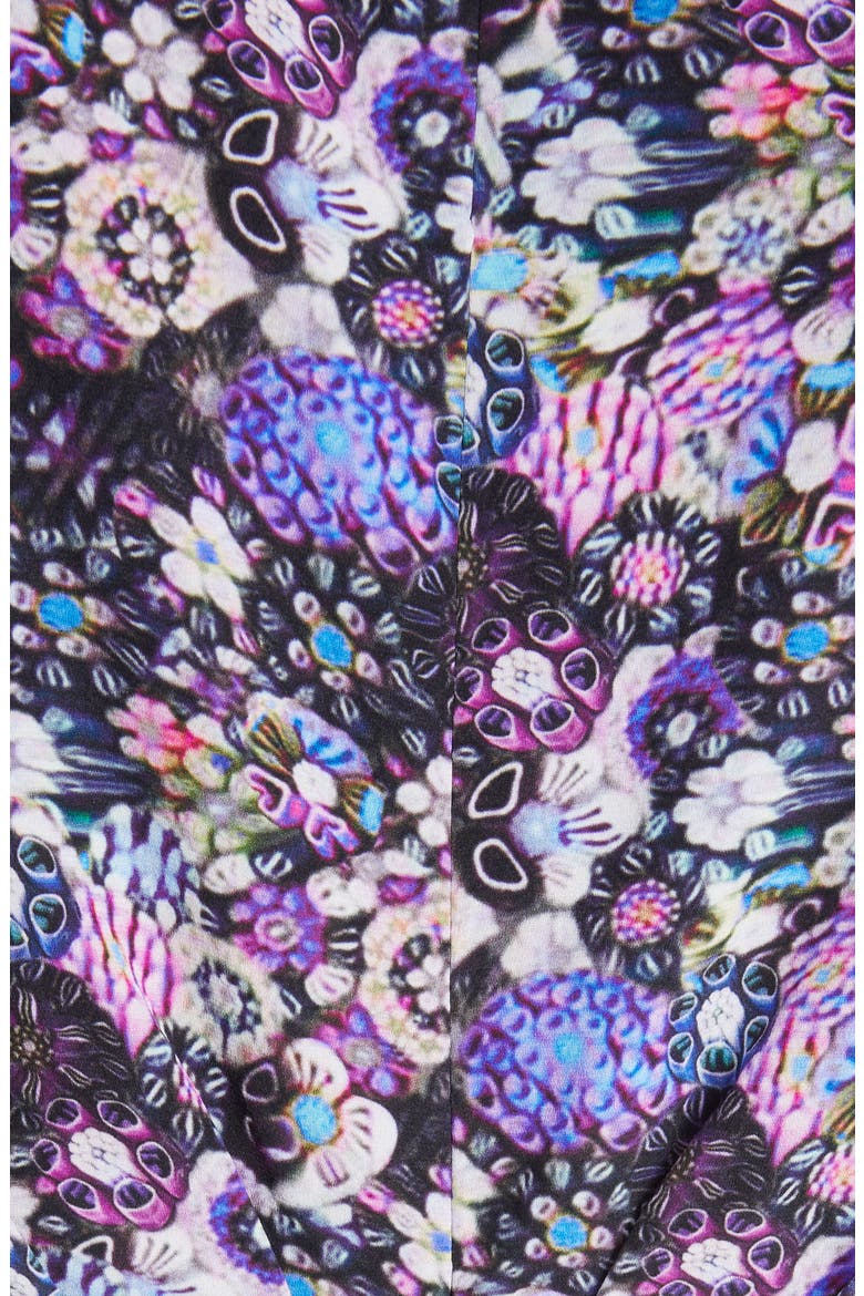 Samantha Floral Sleeveless Stretch Silk Dress, Alternate, color, ULTRA VIOLET