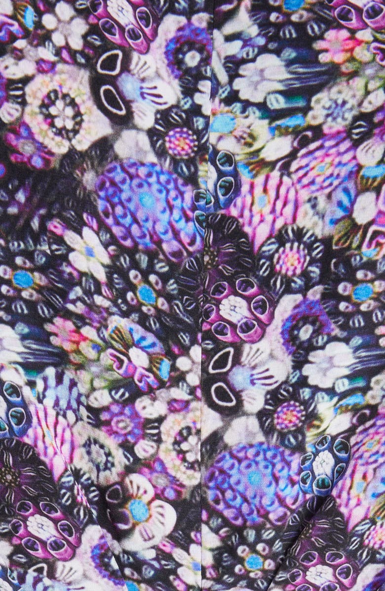 Isabel Marant Samantha Floral Sleeveless Stretch Silk Dress, Alternate, color, 