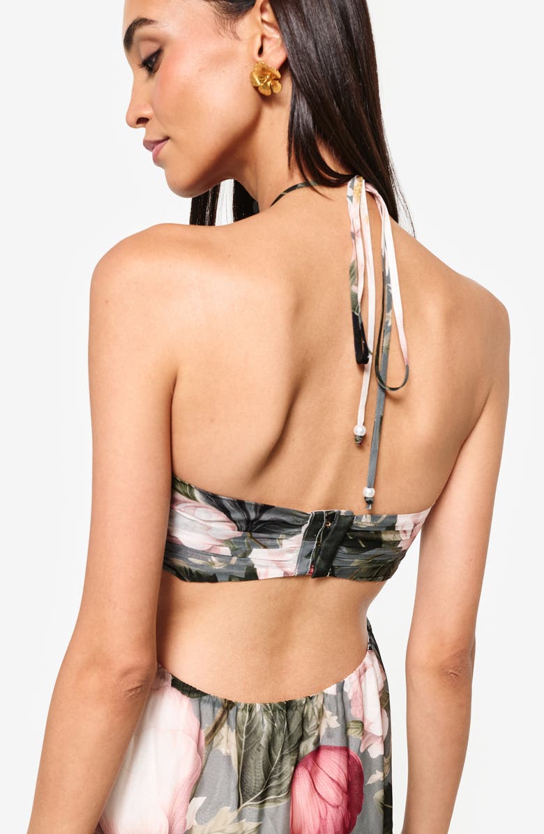 CAMI NYC Calliope Floral Print Silk Chiffon Dress, Alternate, color, 