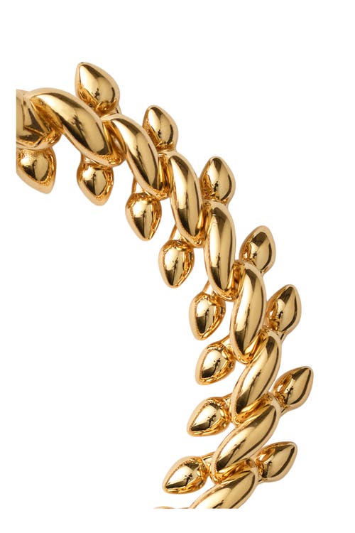Burberry Spear-chain Gold-plated Bracelet In Gold
