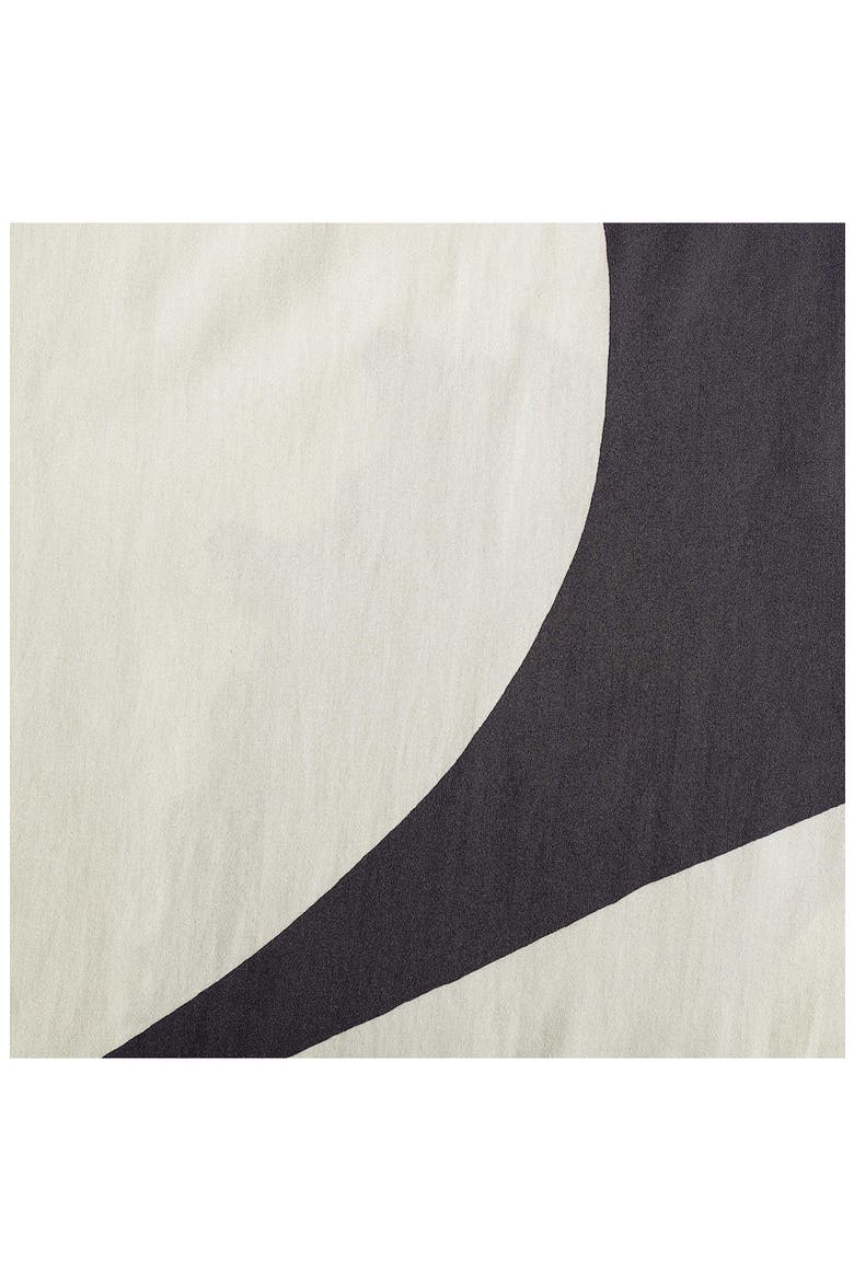 Iso Unikko Organic Cotton Duvet Cover & Sham Set, Alternate, color, OPEN CHARCOAL