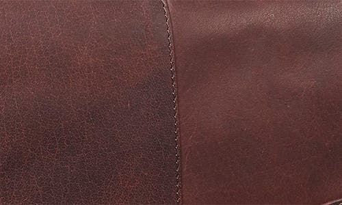 Mancini Porthole Rfid Briefcase In Brown