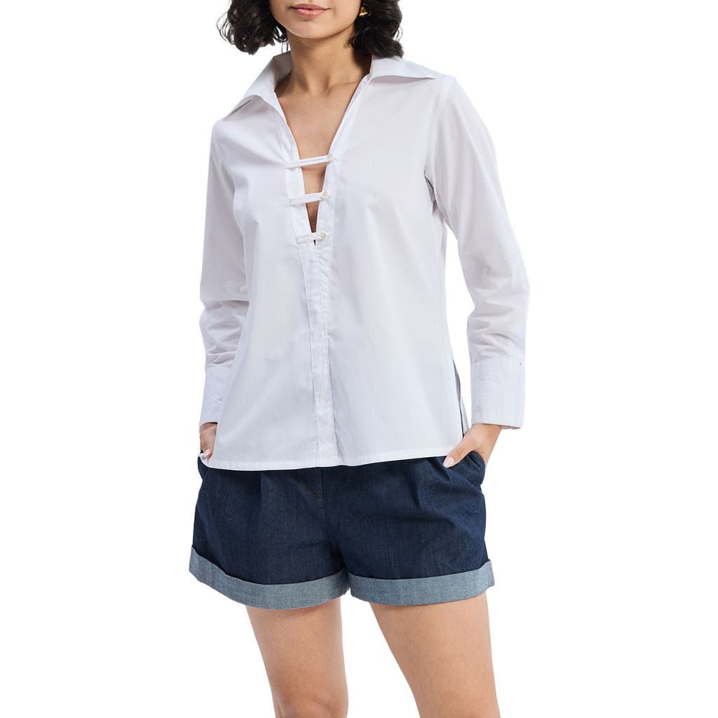 Reistor Crisp Details Button-down Shirt in White  product