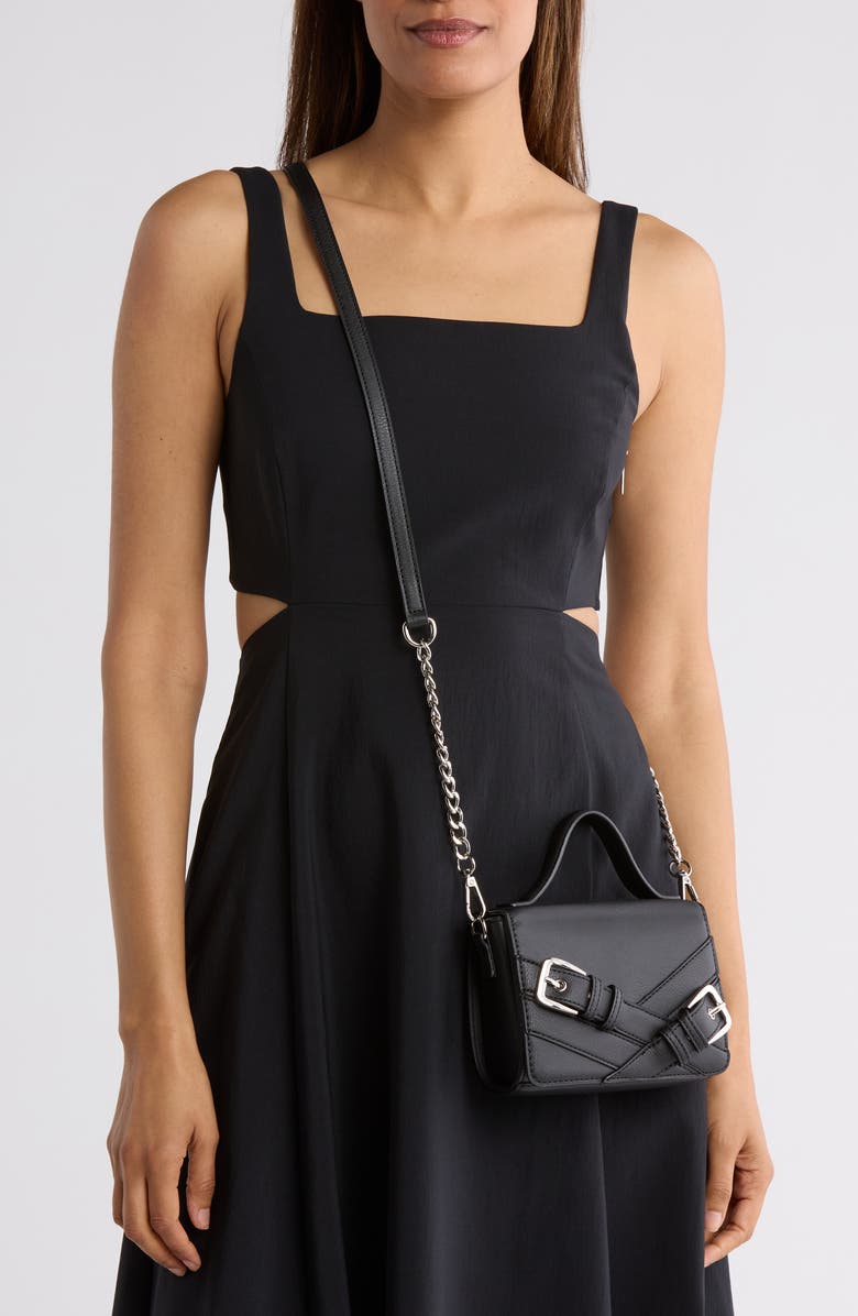 Madden Girl Buckle Flap Crossbody Bag, Alternate, color,