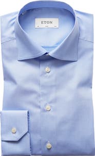 Eton Slim Fit Houndstooth Dress Shirt