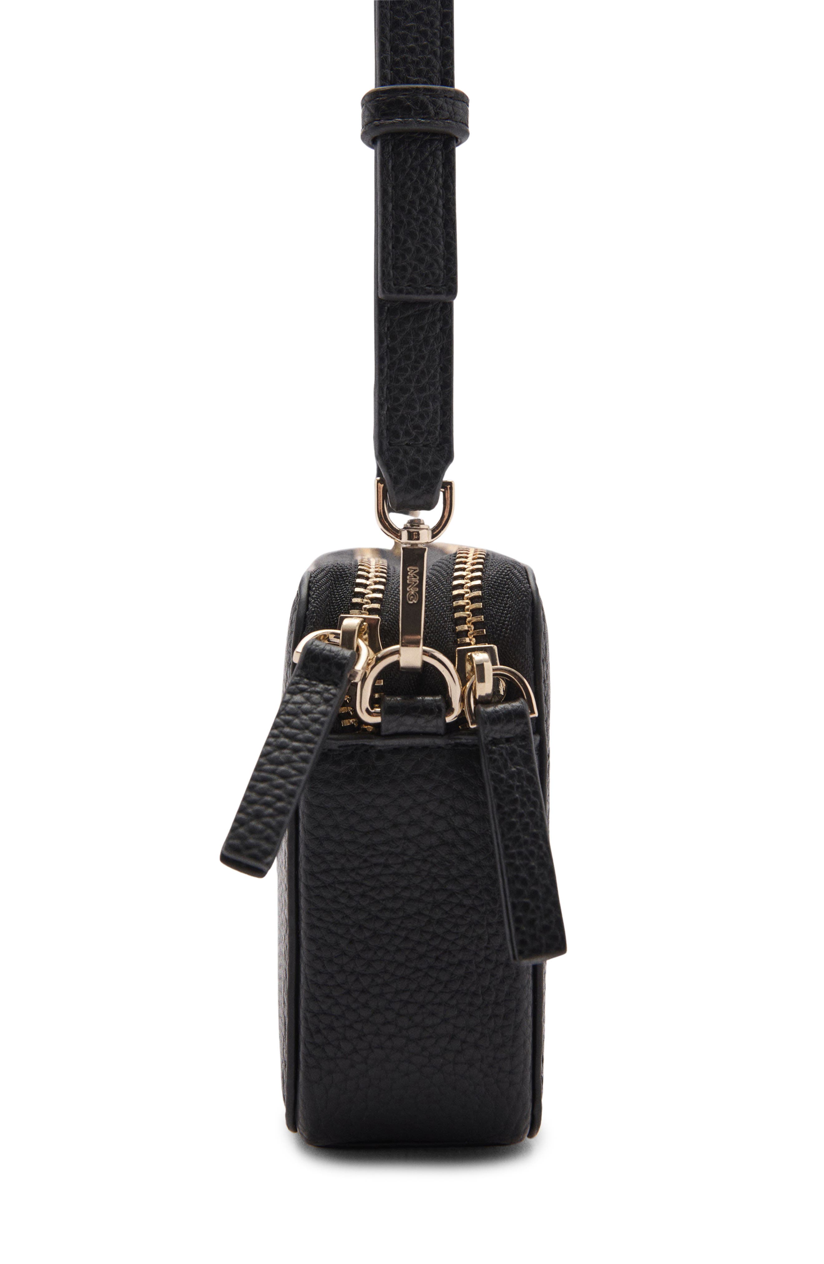 MANGO Faux Leather Shoulder Bag, Alternate, color, 