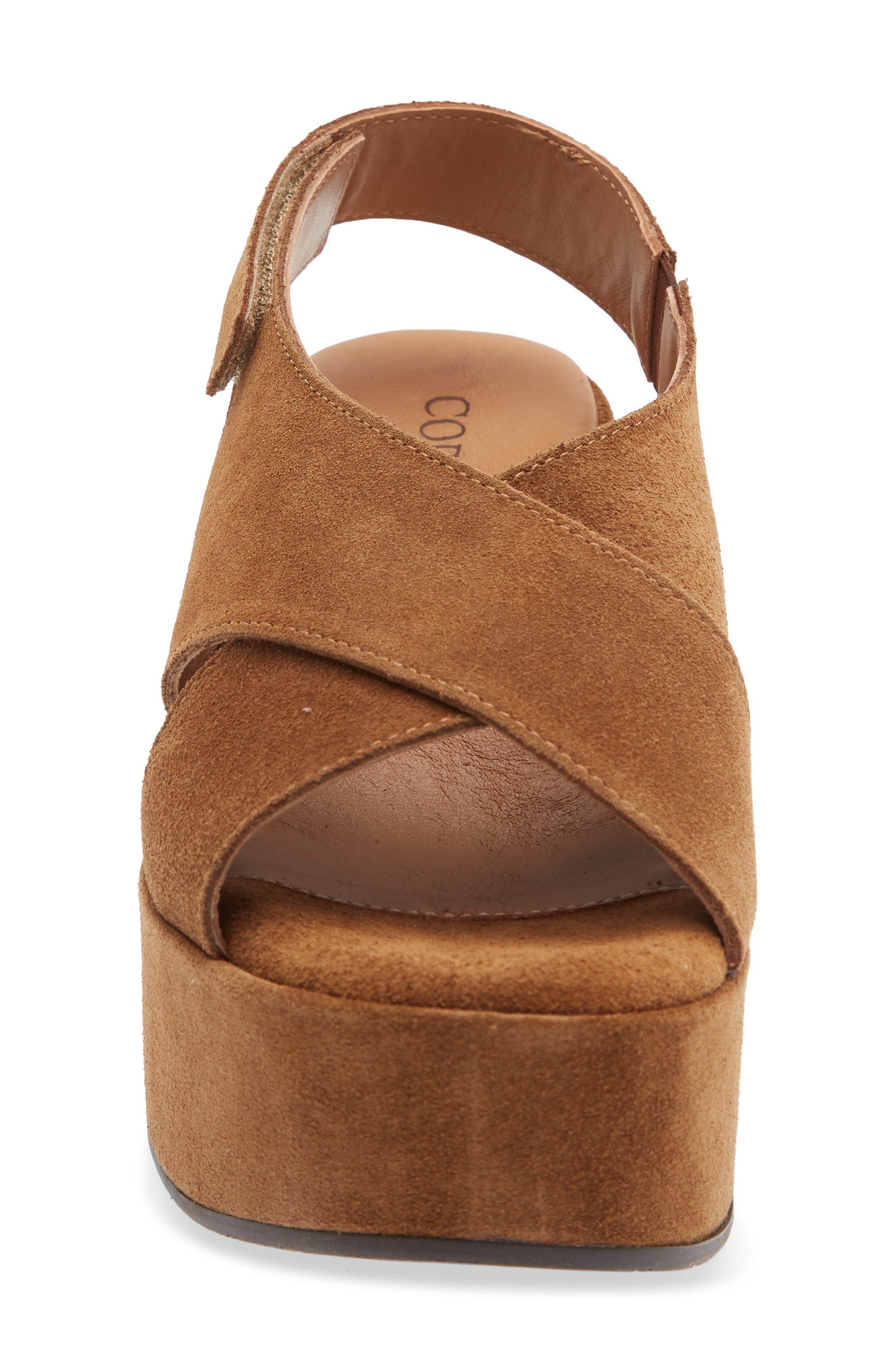 Jessie Slingback Platform Sandal, Alternate, color, CLOVE SUEDE