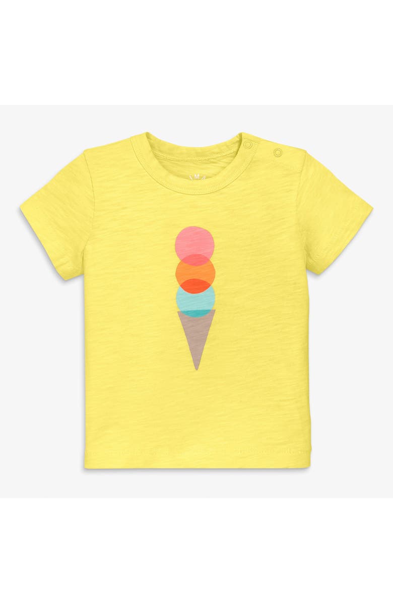 Primary Baby Ice Cream Cone Tee, Main, color, Banana Scoops