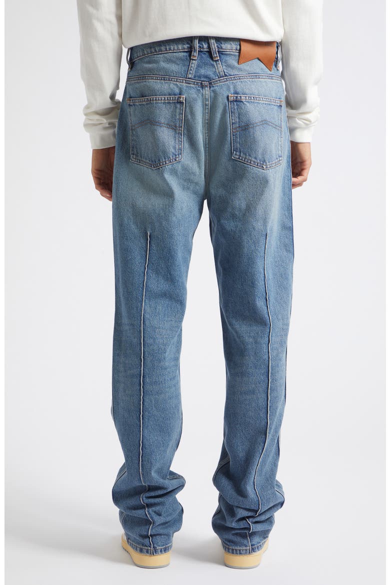 Pintuck Straight Leg Jeans, Alternate, color, DAKAR INDIGO