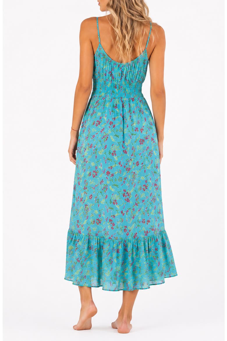Spaghetti Strap Midi Dress, Alternate, color, BLUE