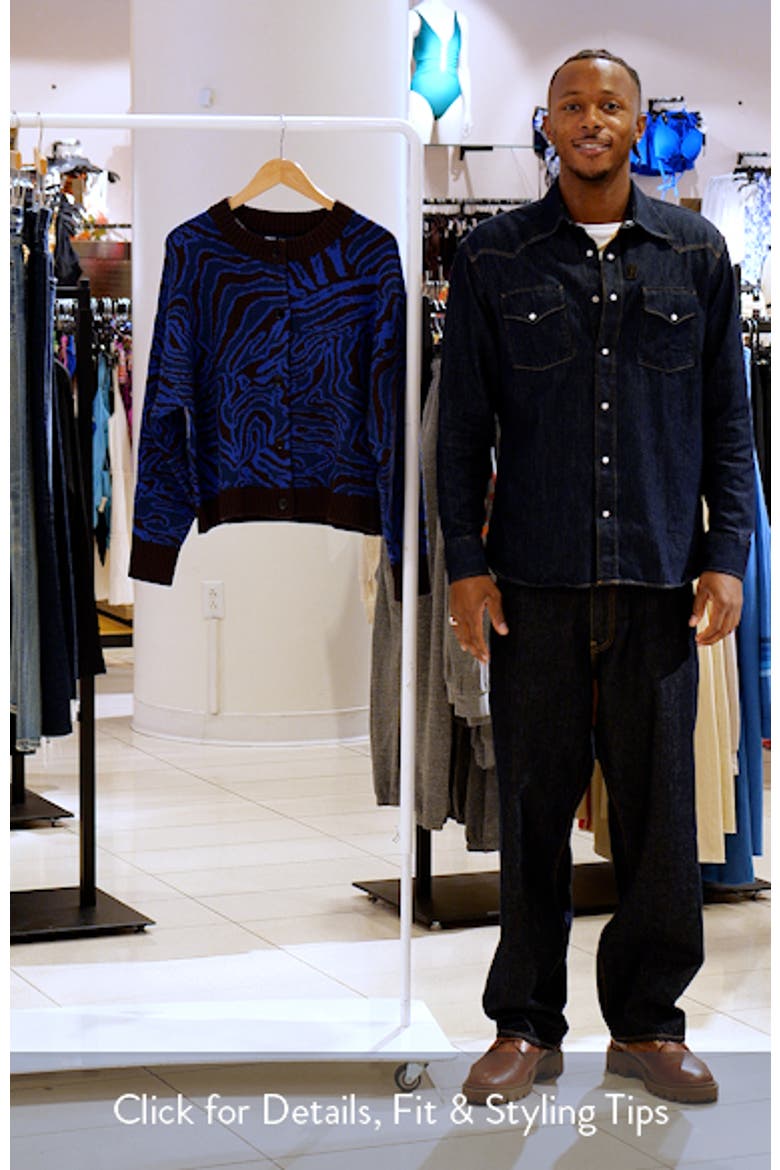 Animal Pattern Jacquard Cardigan video