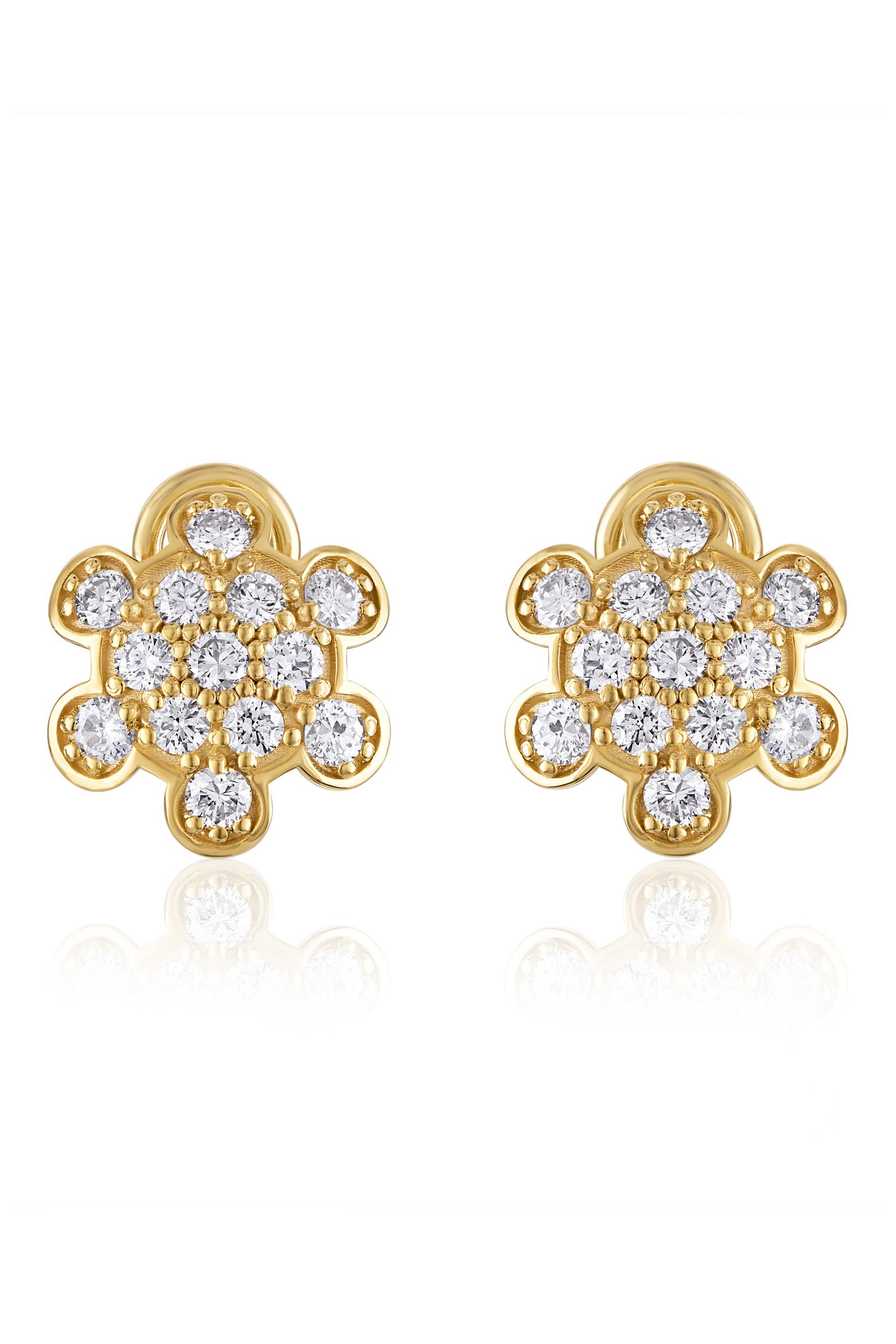 Turtle Shape Code Mindi Mond Turtle Back Diamond Pavé Stud Earrings (Women) | Nordstrom
