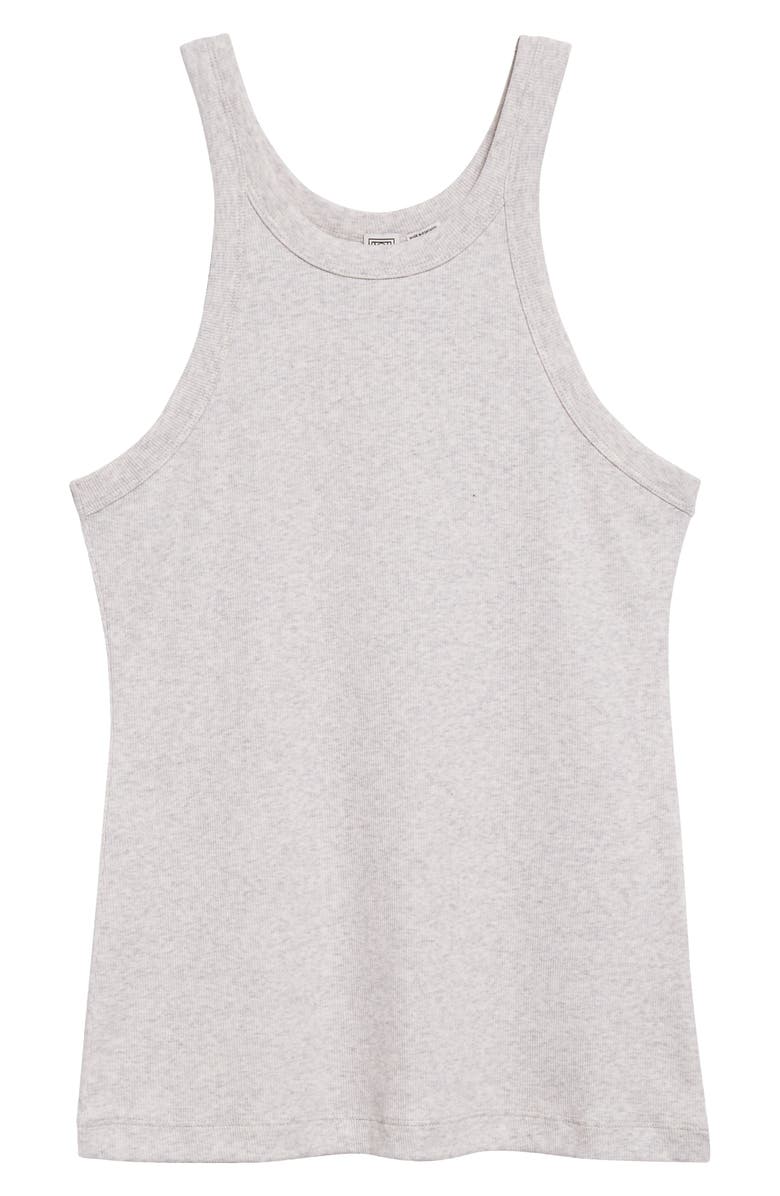 TOTEME Curved Rib Tank Top, Alternate, color, 