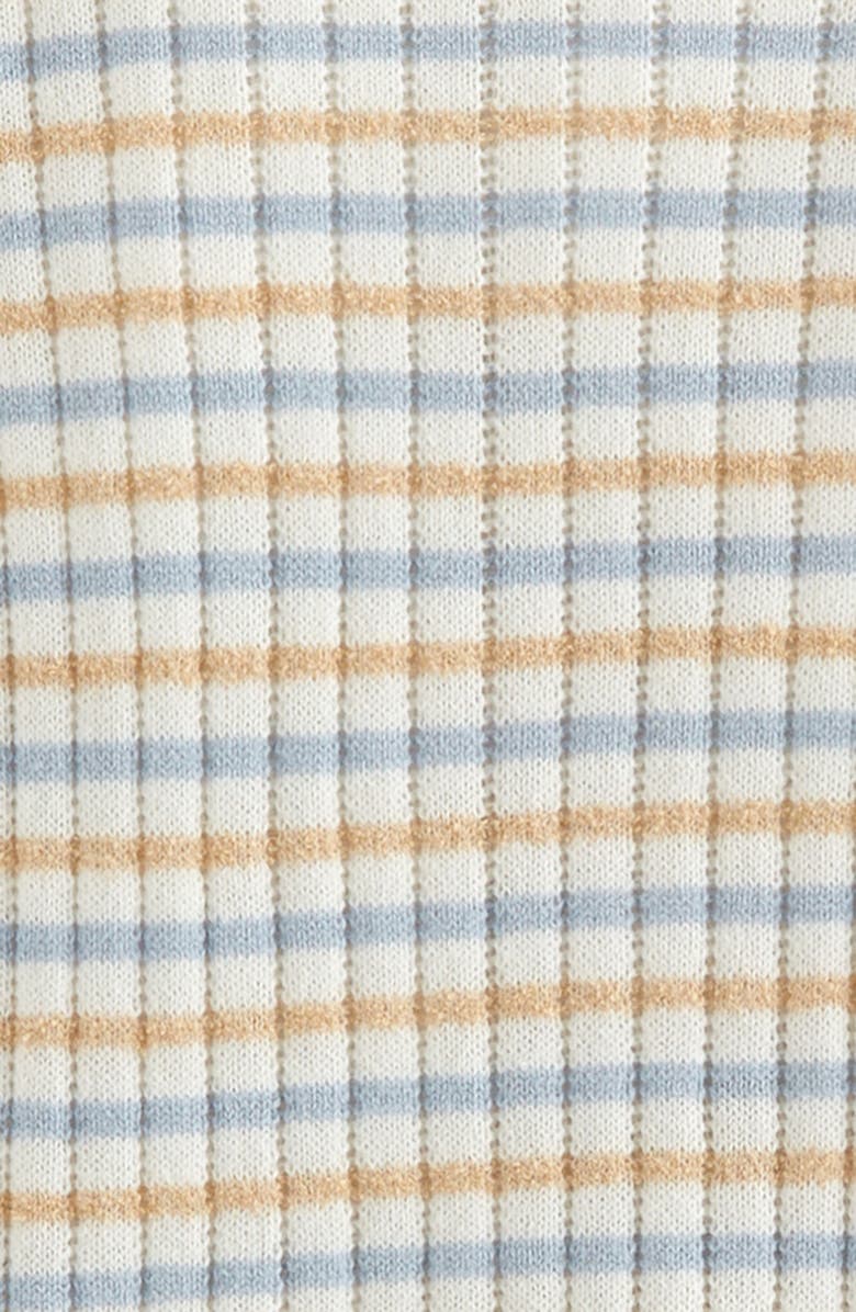 Nordstrom Stripe Cotton Blend Sweater & Leggings Set, Alternate, color, Ivory Egret Stripe