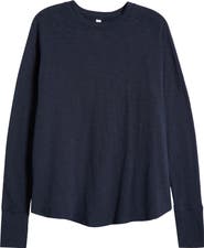 Zella Relaxed Washed 2.0 Long Sleeve Slub Tee
