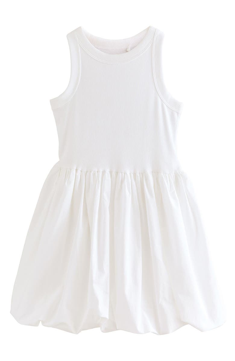NEXT Kids' Cotton Bubble Hem Tank Dress, Main, color, 