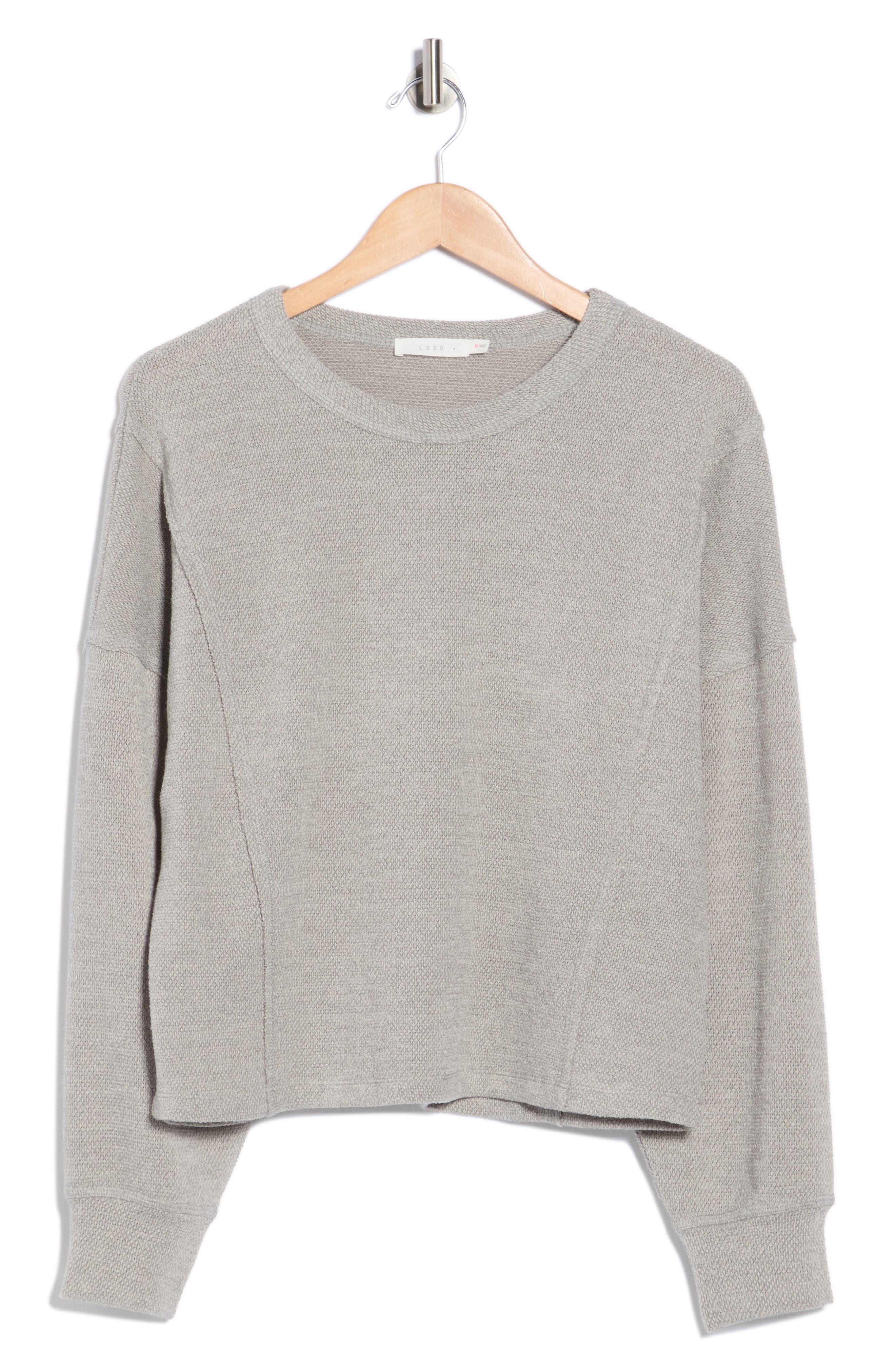 Lush Textured Knit Long Sleeve Shirt