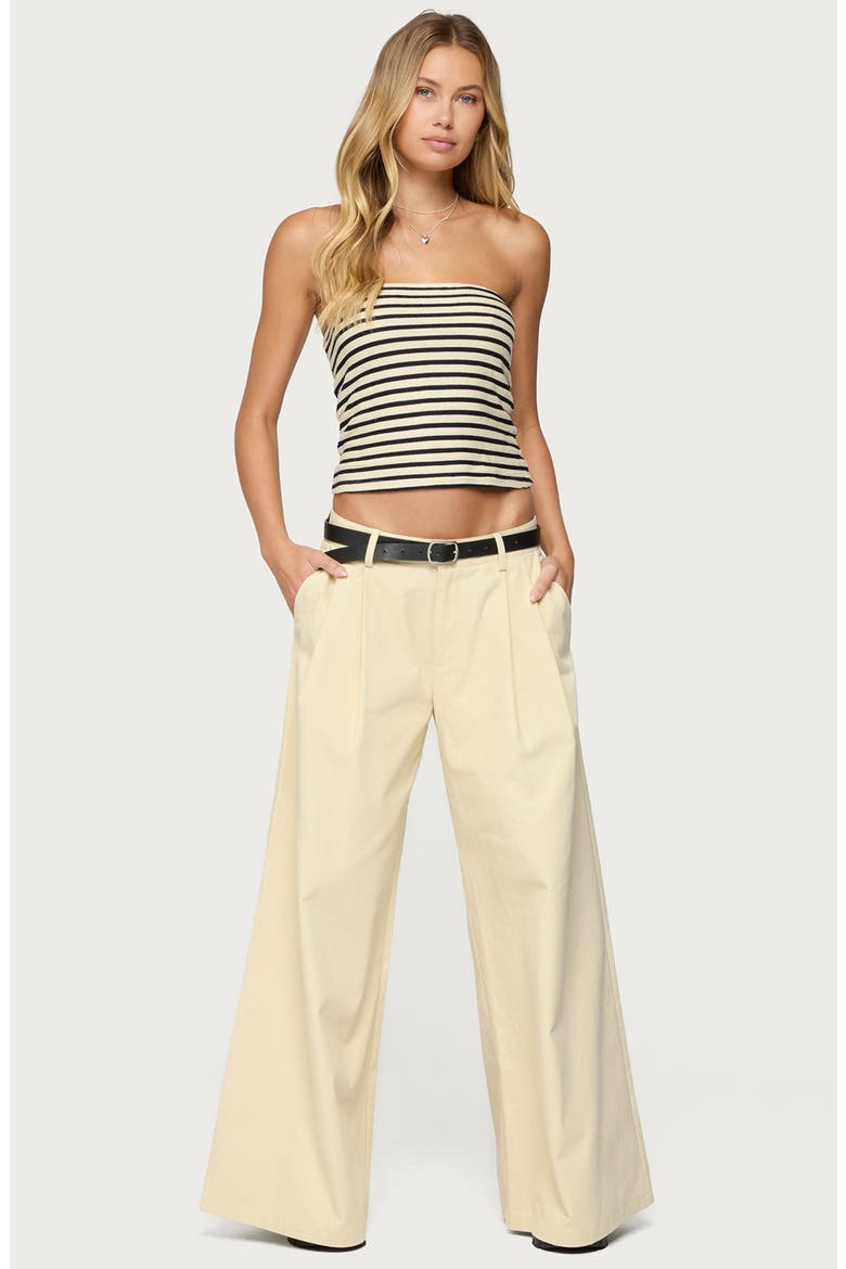 Odora Stripe Tube Top, Alternate, color, CREAM-AND-NAVY