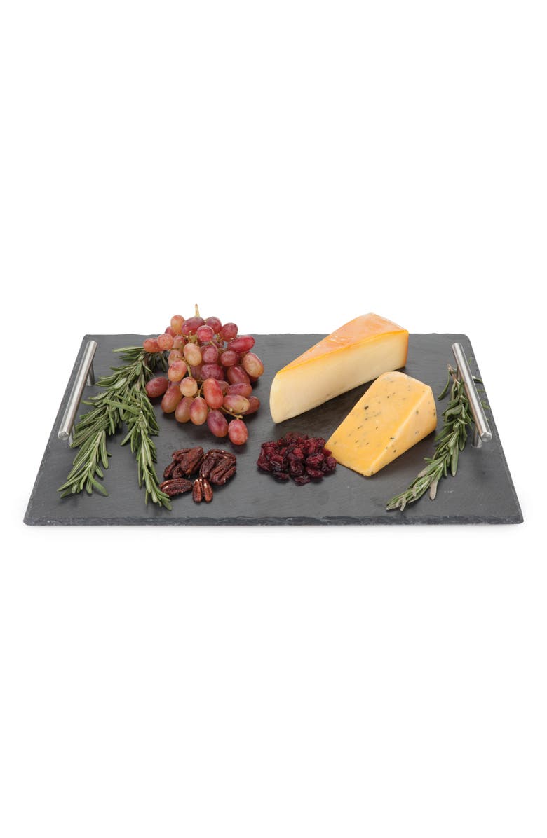 TRUE BRANDS Fete Slate Cheeseboard, Alternate, color, Grey