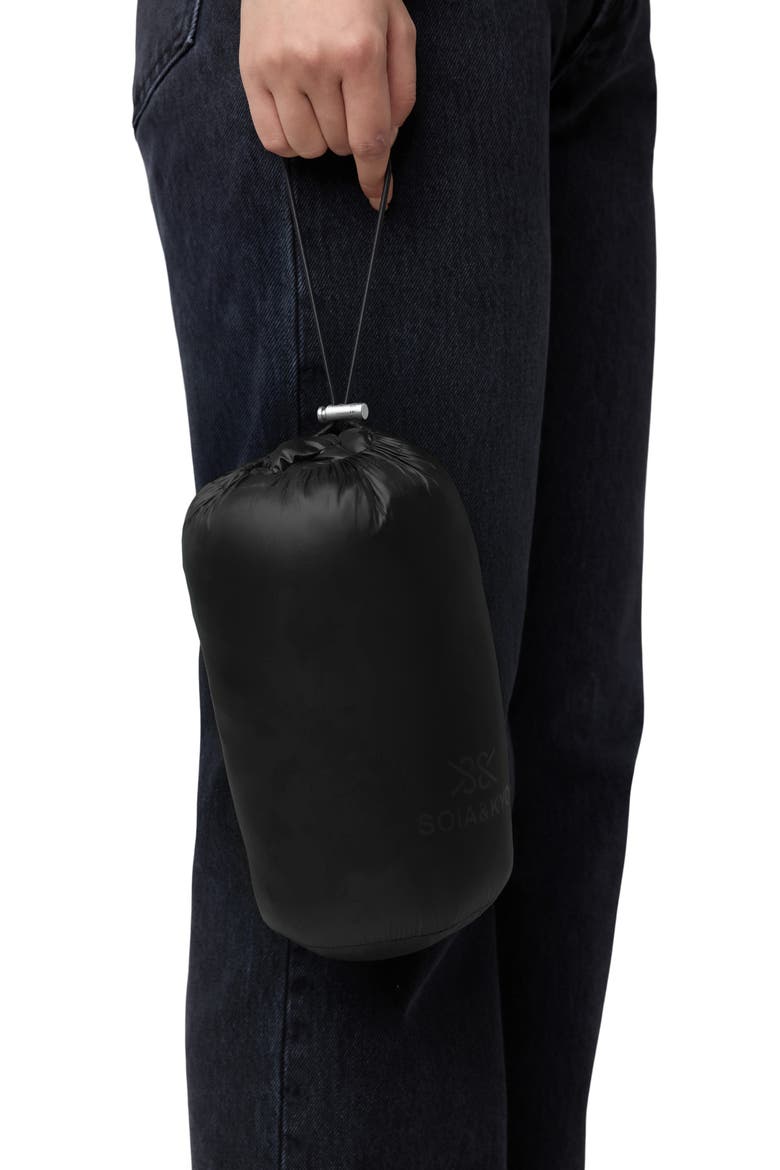 Ayleen Down Puffer Jacket, Alternate, color, BLACK