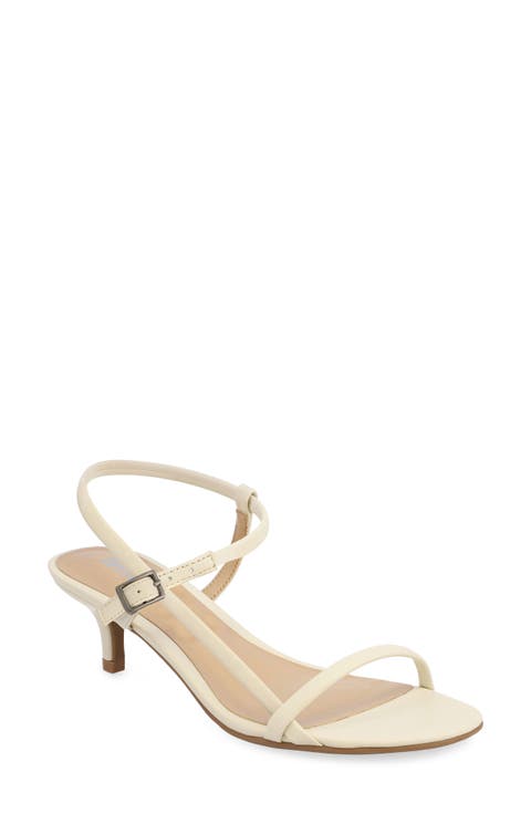 Meleani Ankle Strap Kitten Heel Sandal (Women)