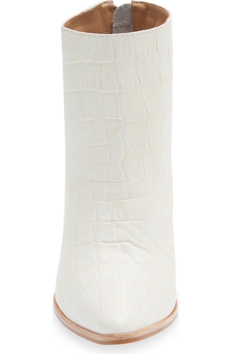 Kaanas Cologne Croc-Embossed Bootie, Alternate, color,