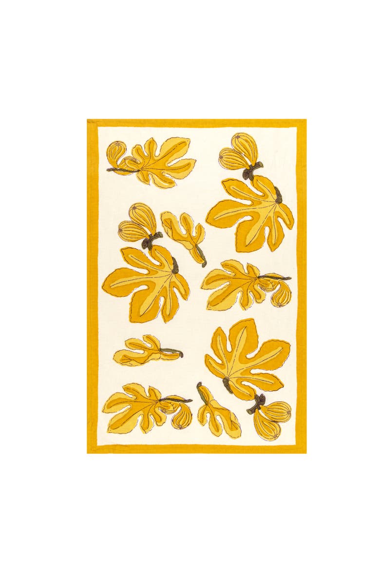 Fig Tea Towels, Alternate, color, Citrine 20" x 30"