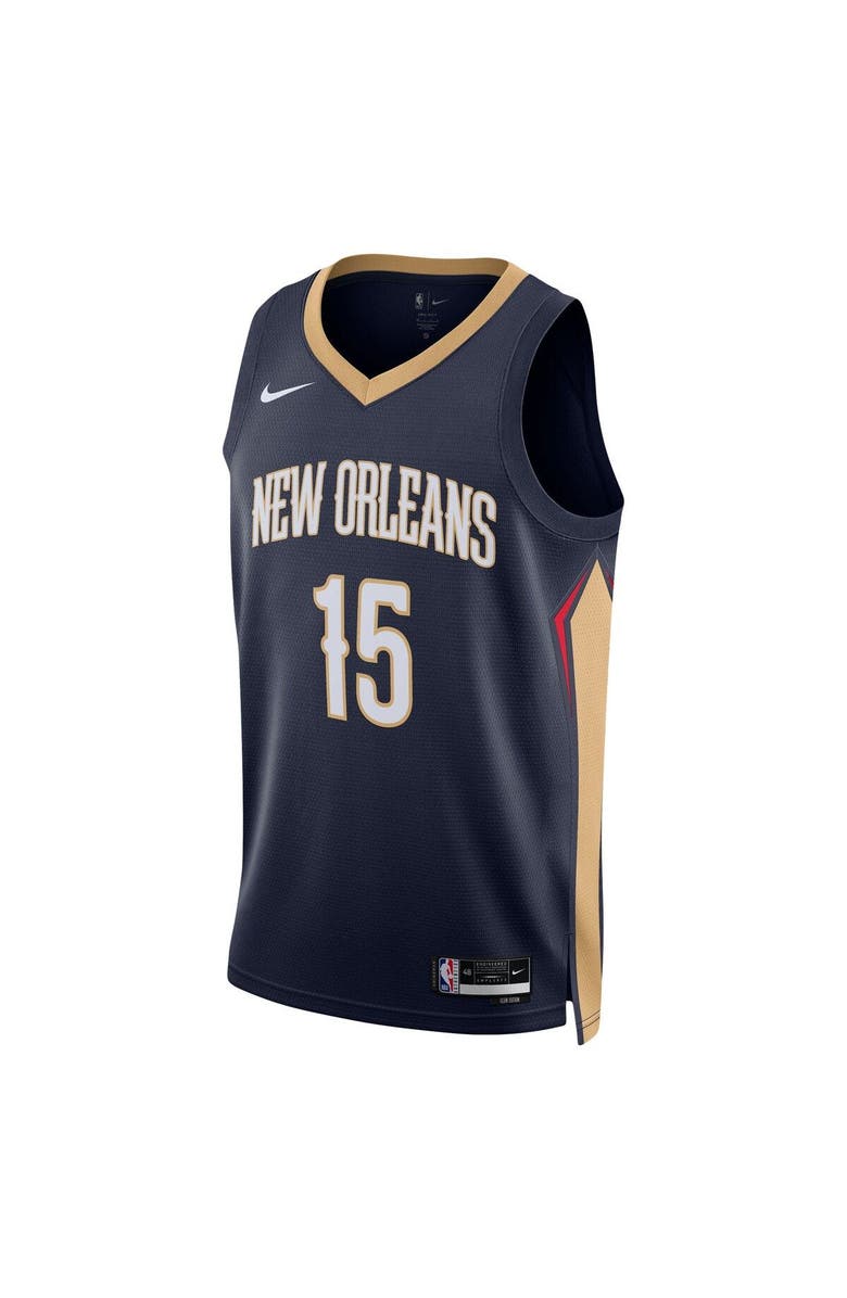 Nike Unisex Nike Jose Alvarado Navy New Orleans Pelicans Swingman Jersey - Icon Edition, Alternate, color, Navy