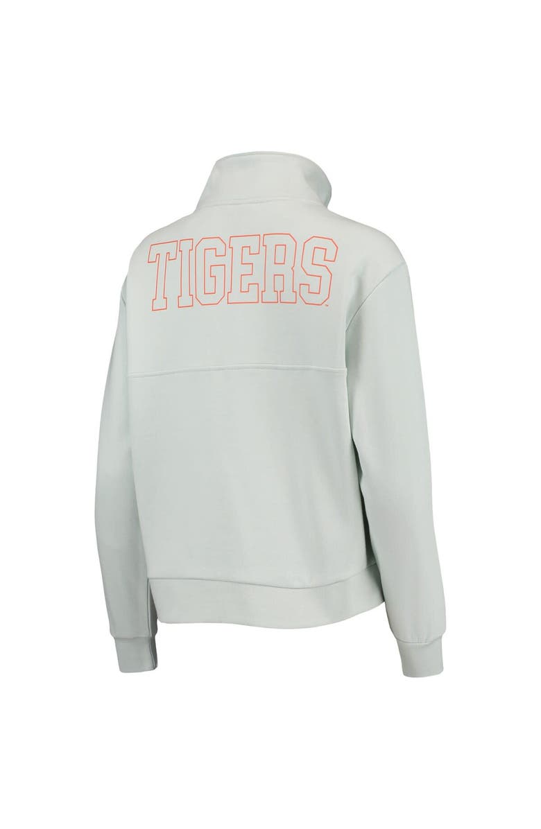 THE WILD COLLECTIVE Women's The Wild Collective Light Blue Detroit Tigers Two-Hit Quarter-Zip Pullover Top, Alternate, color,